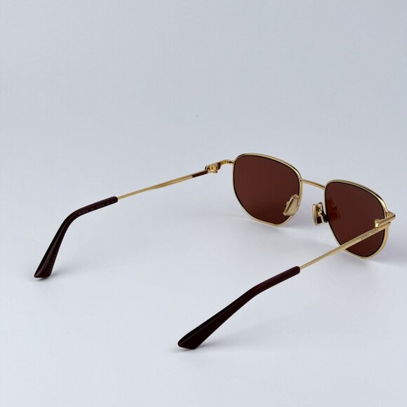 Bottega Veneta BV1301S 003 BRAND NEW Sunglasses Gold Brown Split Panthos Unisex main image 8
